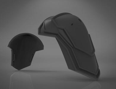 Black Widow Black Shoulder Armor
