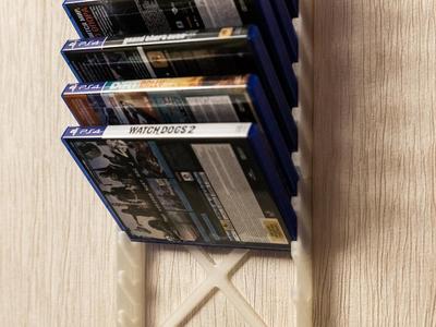 Modular Wall Rack for Sony PlayStation 4 Disc Cases