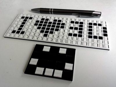 Fliptrix - customizable print-in-place dot matrix style flip board display