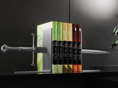 Sword of Aragorn book nook (LORD OF THE RINGS)