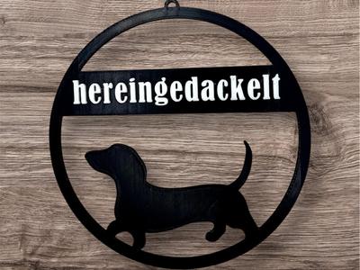Here I am door sign