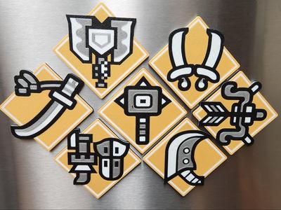 Monster Hunter Weapons Magnet Pack