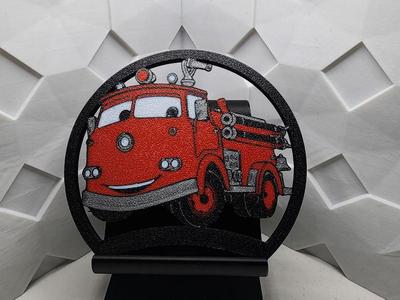 Red Disney Cars Ears for 5 magnet Modular Headband