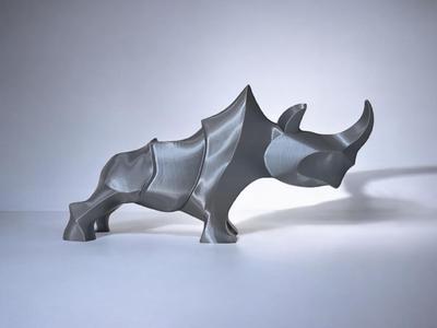 Rhino modern decor - LowPoly