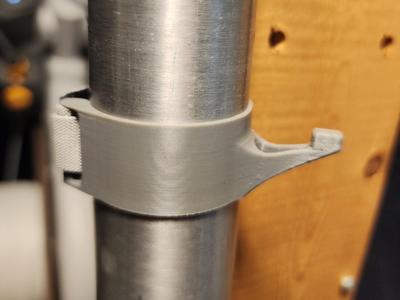 Round pipe mounted tubes