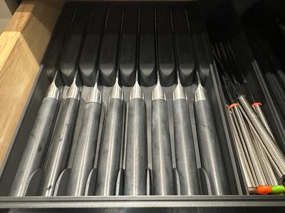 Gridfinity Steak Knife Kitchen Drawer Block Remix
