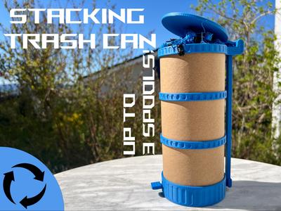 stacking trash can