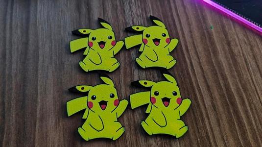 Pikachu Two-side multicolor keychain 
