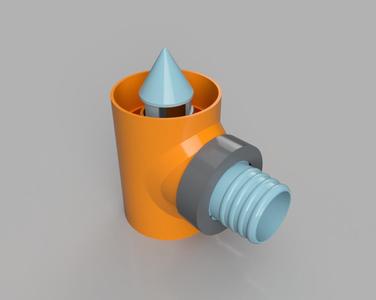 Regensammler mit Überlaufschutz für Fallrohr 53 mm/Regenrinne NW 75 (Gartenhaus), Regendieb