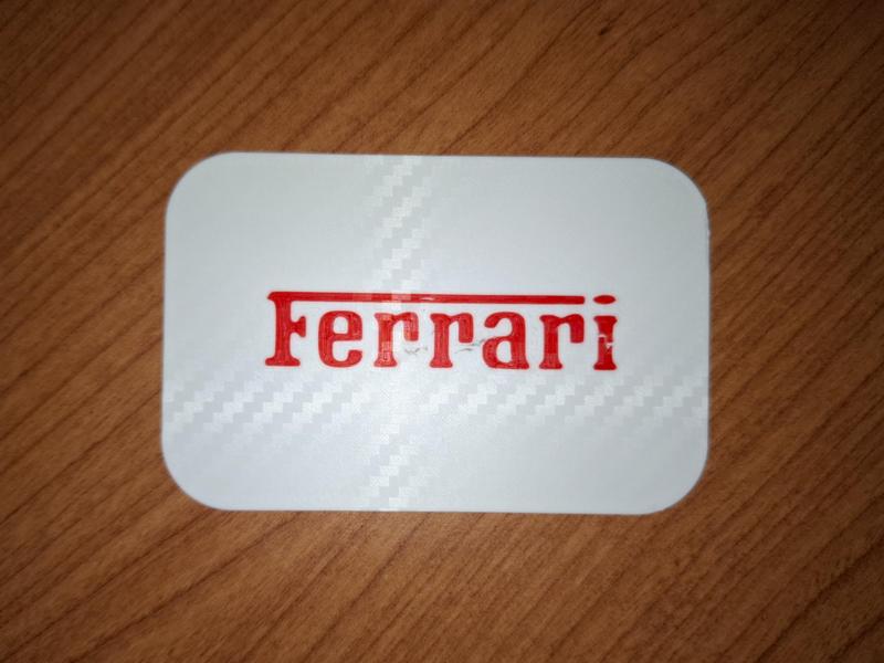 Carbon Fiber Ferrari Key Card