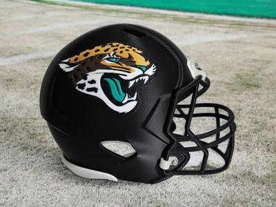 Jacksonville Jaguars Football Helmet