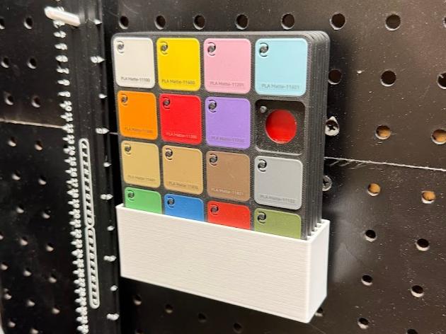 Pegboard Swatch Holder