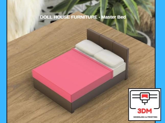 Doll House Furniture - Master Bed