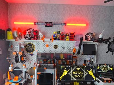 Double Bladed Lightsaber Wall Holder Wandhalter