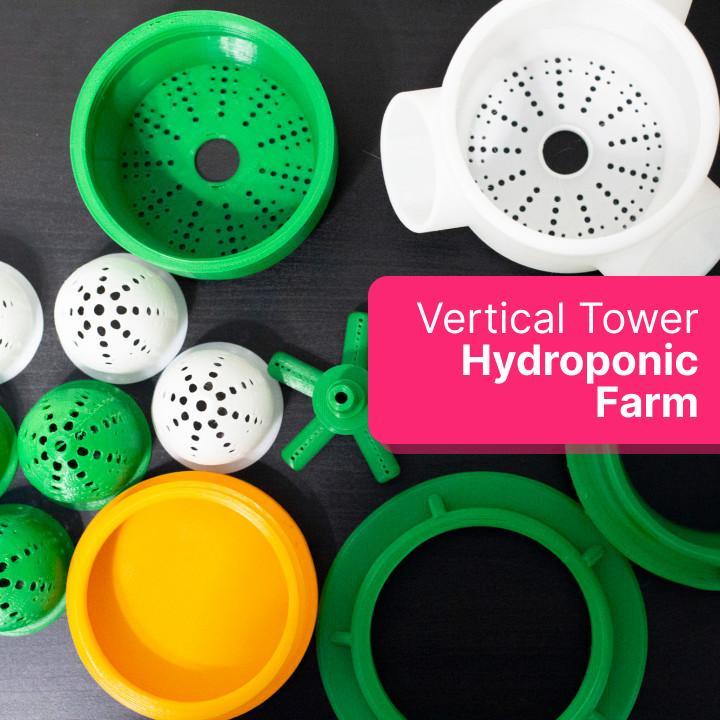 Modular Vertical Hydroponic Farm Tower