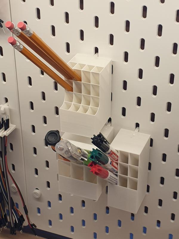 The Ultimate Pen Cubby (parametric) X Ikea Skadis Universal Hook