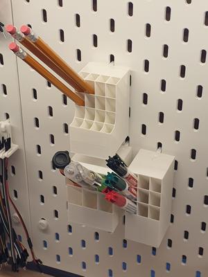 The Ultimate Pen Cubby (parametric) X Ikea Skadis Universal Hook