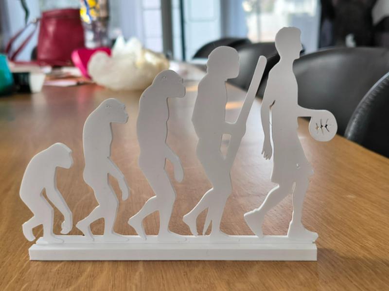 Human Evolution Silhouette – Basketball Edition! 