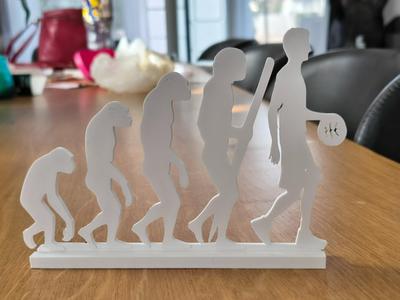 Human Evolution Silhouette – Basketball Edition! 
