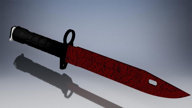 CS2 Counter Strike Bayonet Crimson Web Factory New
