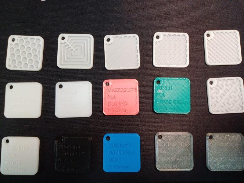 Sample filament square