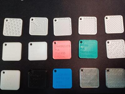 Sample filament square