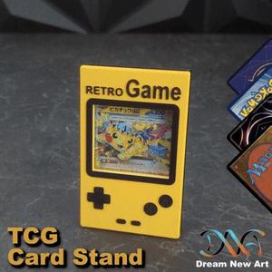 TCG Card Stand for Pokémon, Mtg, One Piece & Lorcana - With Interchangeable Design Front