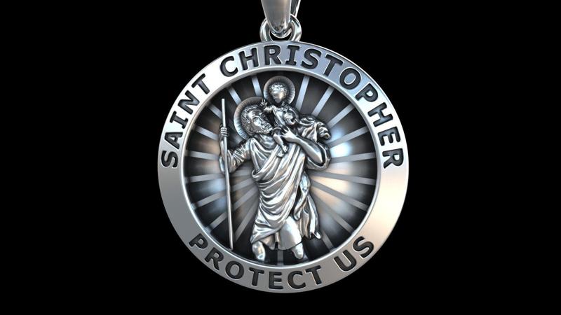 Saint Christopher medallion