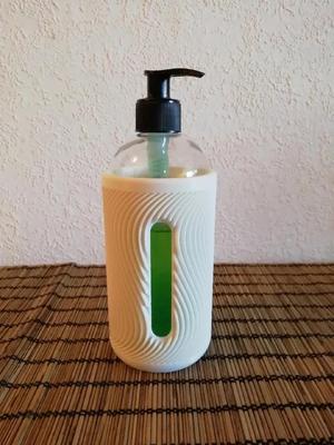 Soap Bottle Dispenser Sleeve (wavy pattern)   
