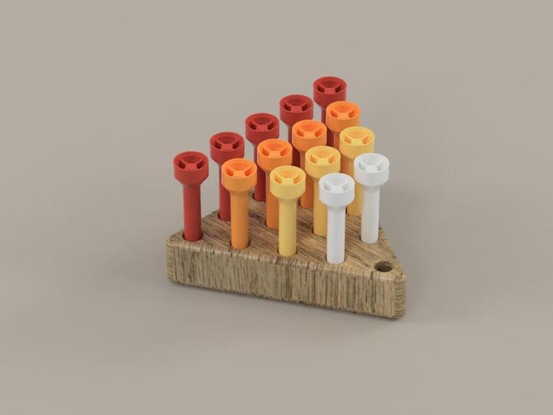 Triangle Peg Board Game