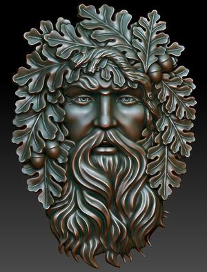 Greenman greek head