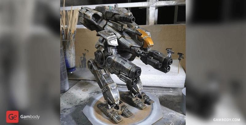 MWO Marauder STL Files for 3D Printing | Assembly Model + Action