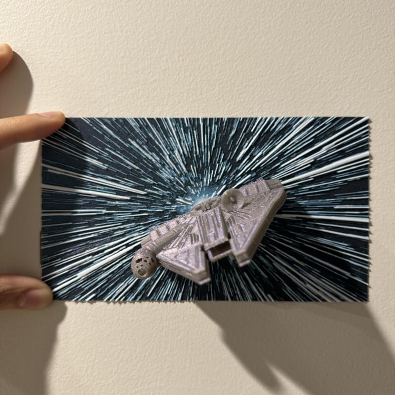 Piece of Junk in Space - Hueforge Hybrid Print