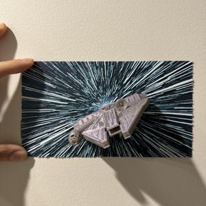Piece of Junk in Space - Hueforge Hybrid Print