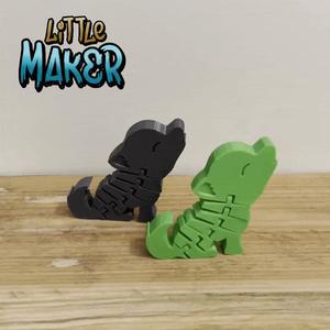 Flexi wolf - Wolf keychain