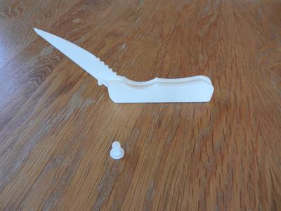 v2.0 pocket knife fully printable / Taschenmesser (for lefties)
