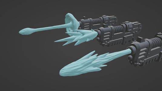 Plasmagun muzzle flares
