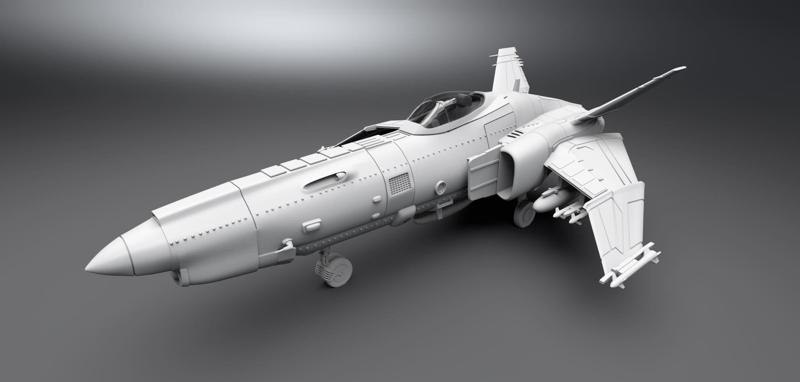 Caprica Viper Airforce Scale model