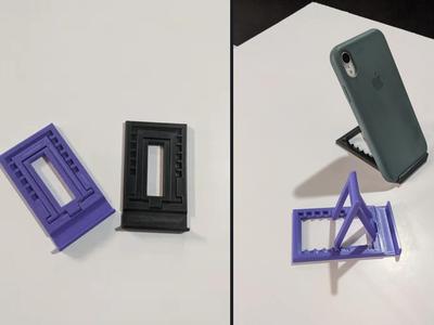 foldable phone holder stand print in place 