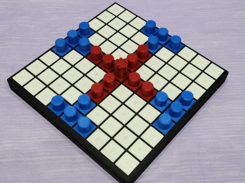 Tablut - W/ Rules (Magnetic Tiles & Pawns)