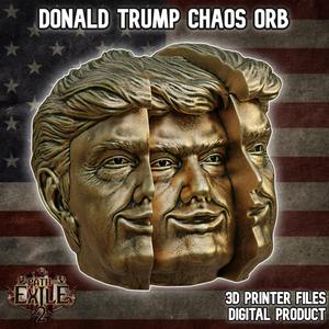 Donald Trump Chaos Orb Headphones Stand Path of Exile 2 