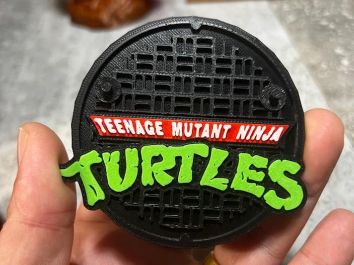 TMNT Sewer Logo Neca Toy Stands - 4 colors