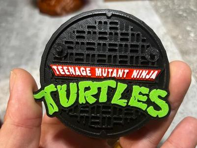 TMNT Sewer Logo Neca Toy Stands - 4 colors