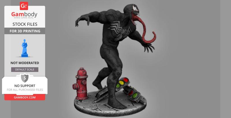 Spiderman's VENOM 3D Miniature for Diorama