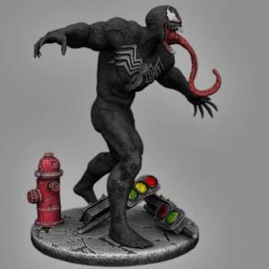 Spiderman's VENOM 3D Miniature for Diorama