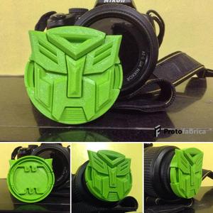 Custom DSLR Lens Cap - Transformers Autobots Logo