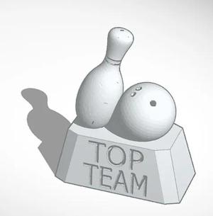 Bowling trophy set   