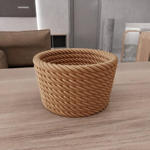 3D Wicker Mesh Basket with Stl File & Mini Box, 3D Printing, Jewelry Dish, Wicker Decor, Gift for Girlfriend, Wicker Laundry Basket