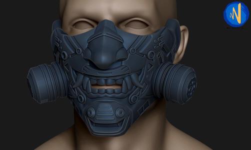 Scifi ONI Mask for 3d print
