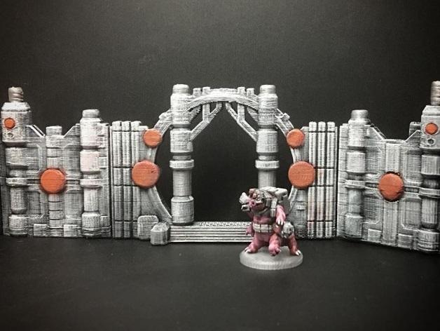 Z.O.D. Sci-Fantasy Walls (28mm/Heroic scale)